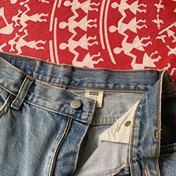 Levi’s 550 Vintage jeans blue women high rise relaxed fit tapered size 29 90's - Picture 10 of 15